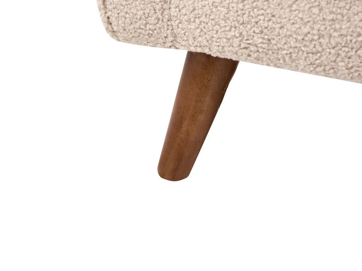 Sofa 2 Seater Boucle Beige Lechia