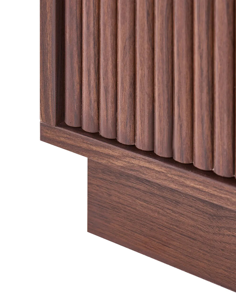 2 Drawer Bedside Table Dark Brown Eilzabeth