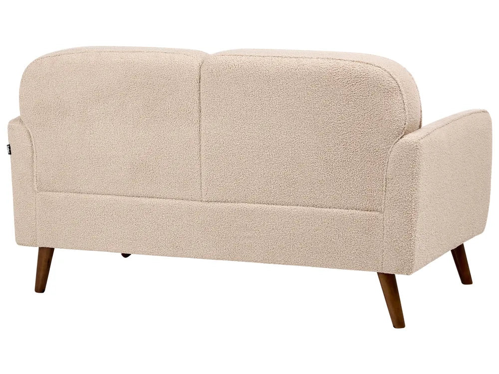 Sofa 2 Seater Boucle Beige Lechia