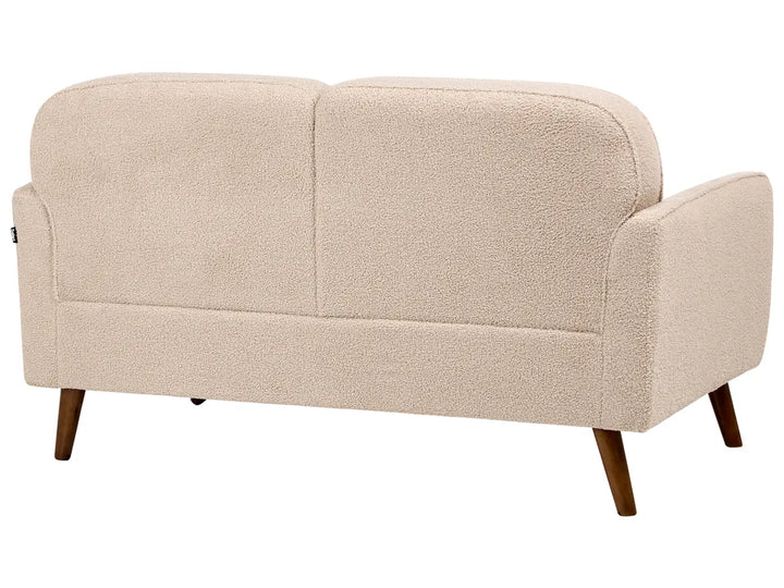 Sofa 2 Seater Boucle Beige Lechia