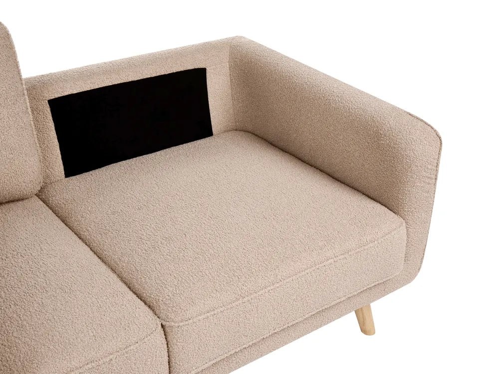 Sofa 2 Seater Boucle Beige Fatih