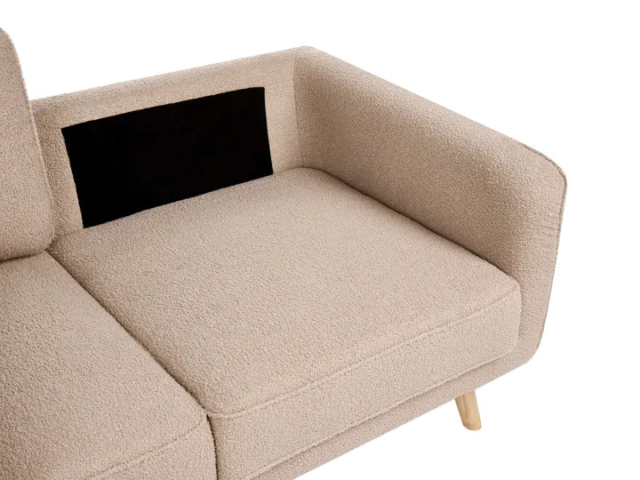Sofa 2 Seater Boucle Beige Fatih