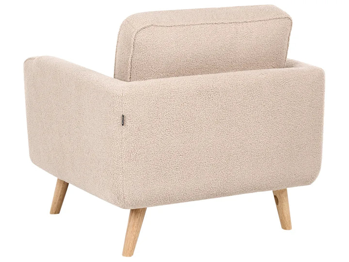 Living Room Set 4 Seater Boucle Beige Fatih
