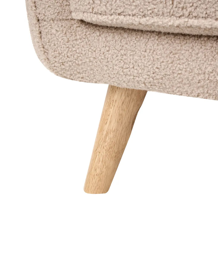 Armchair Boucle Beige Fatih