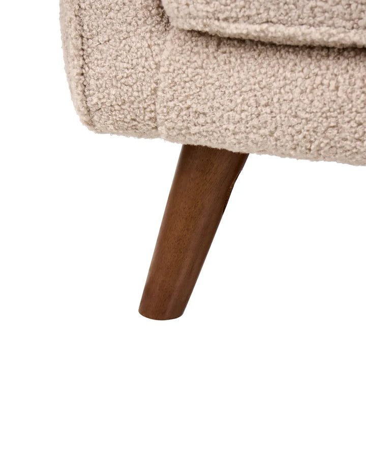 Armchair Boucle Beige Lechia