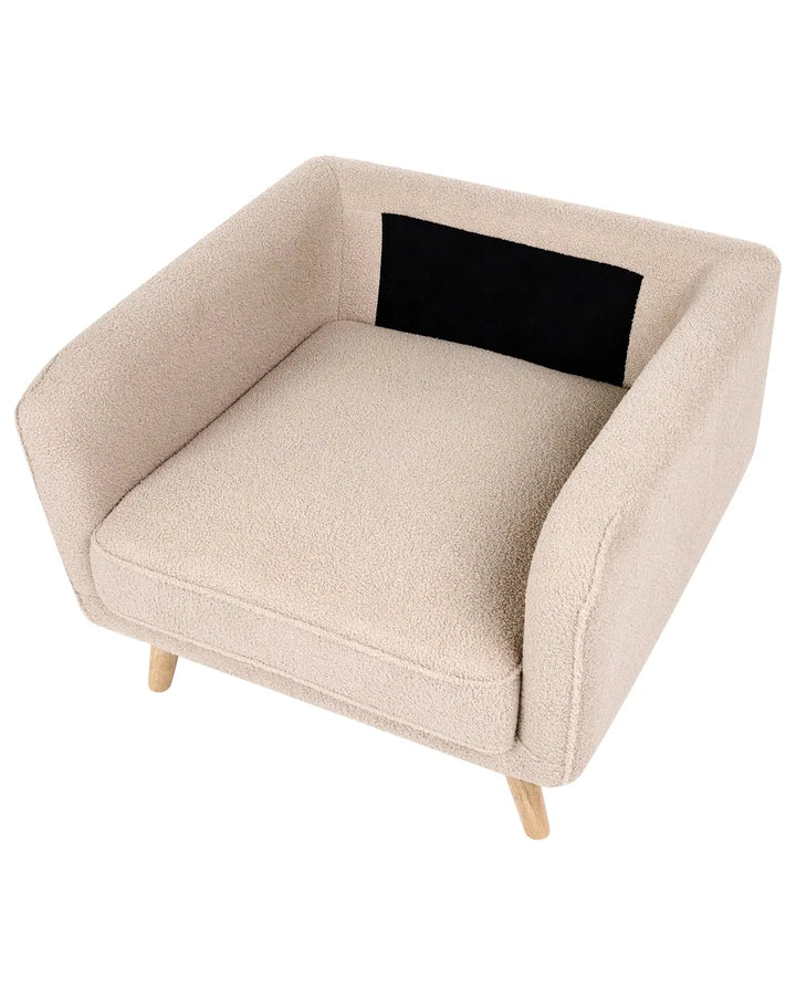 Armchair Boucle Beige Fatih
