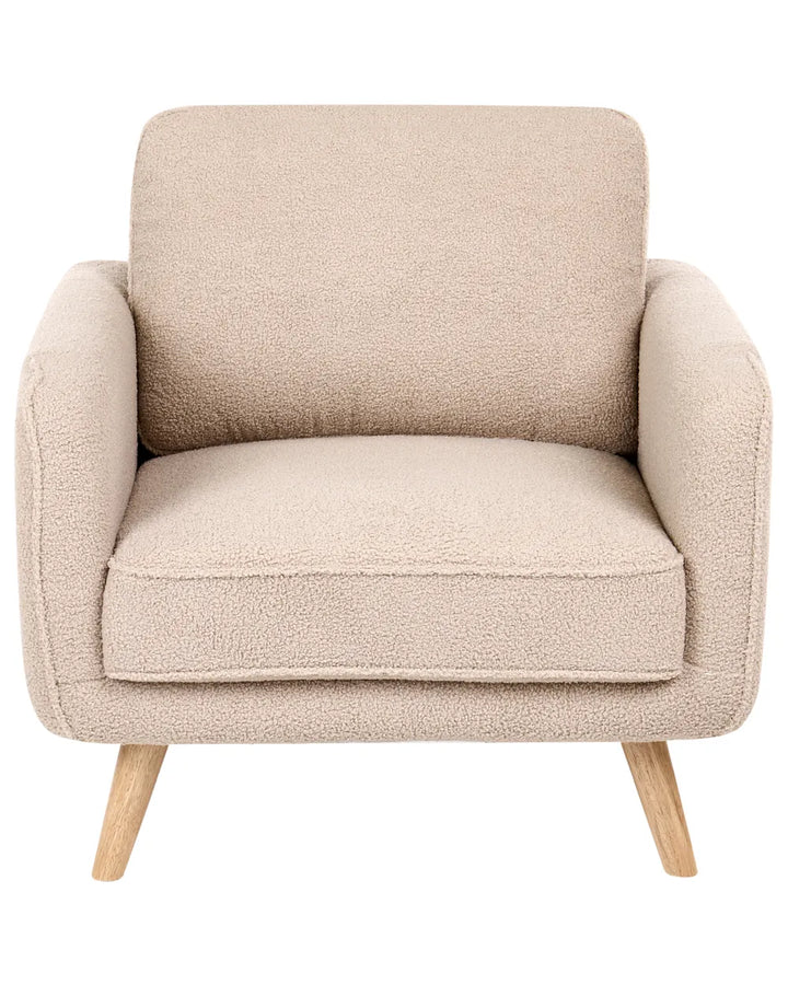 Armchair Boucle Beige Fatih