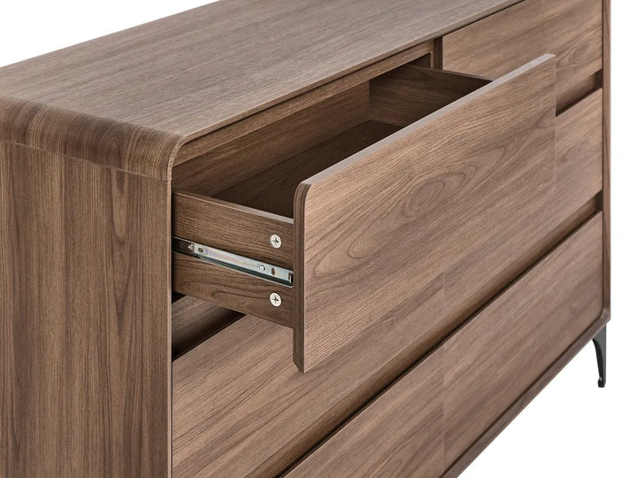 6 Drawer Chest Dark Brown Lechia
