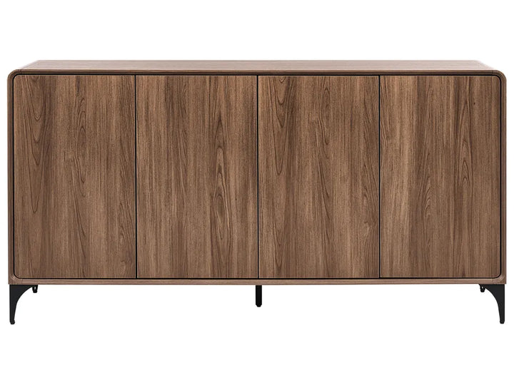 4 Door Sideboard Dark Brown Lechia