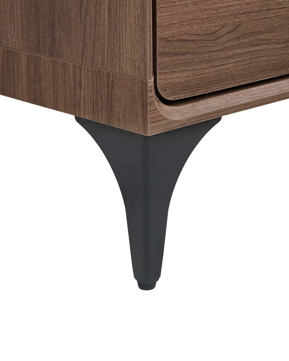 2 Drawer Bedside Table Dark Brown Lechia