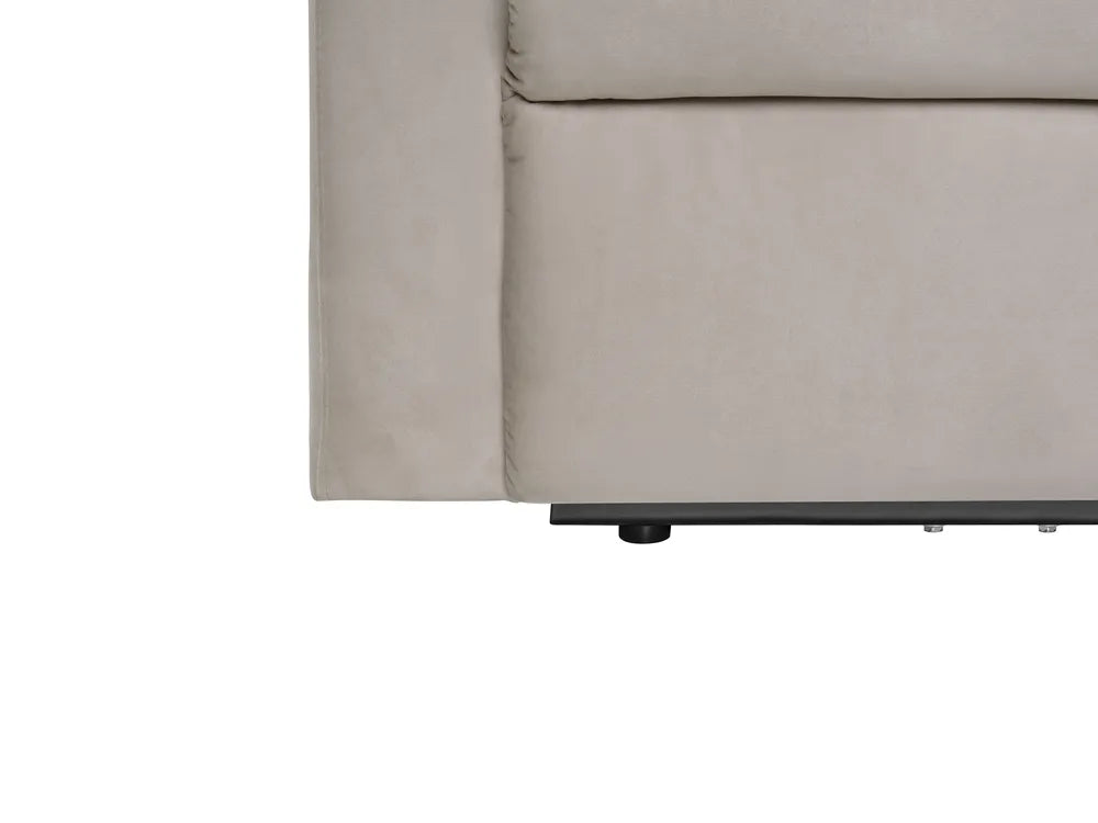Electric Recliner Sofa 2 Seater Velvet Beige Beetner
