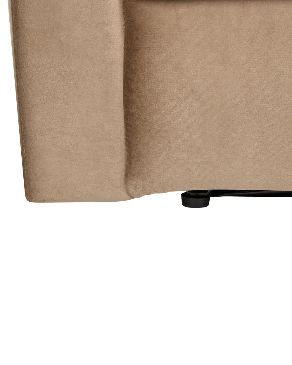 Recliner Chair Velvet Light Brown Beetner