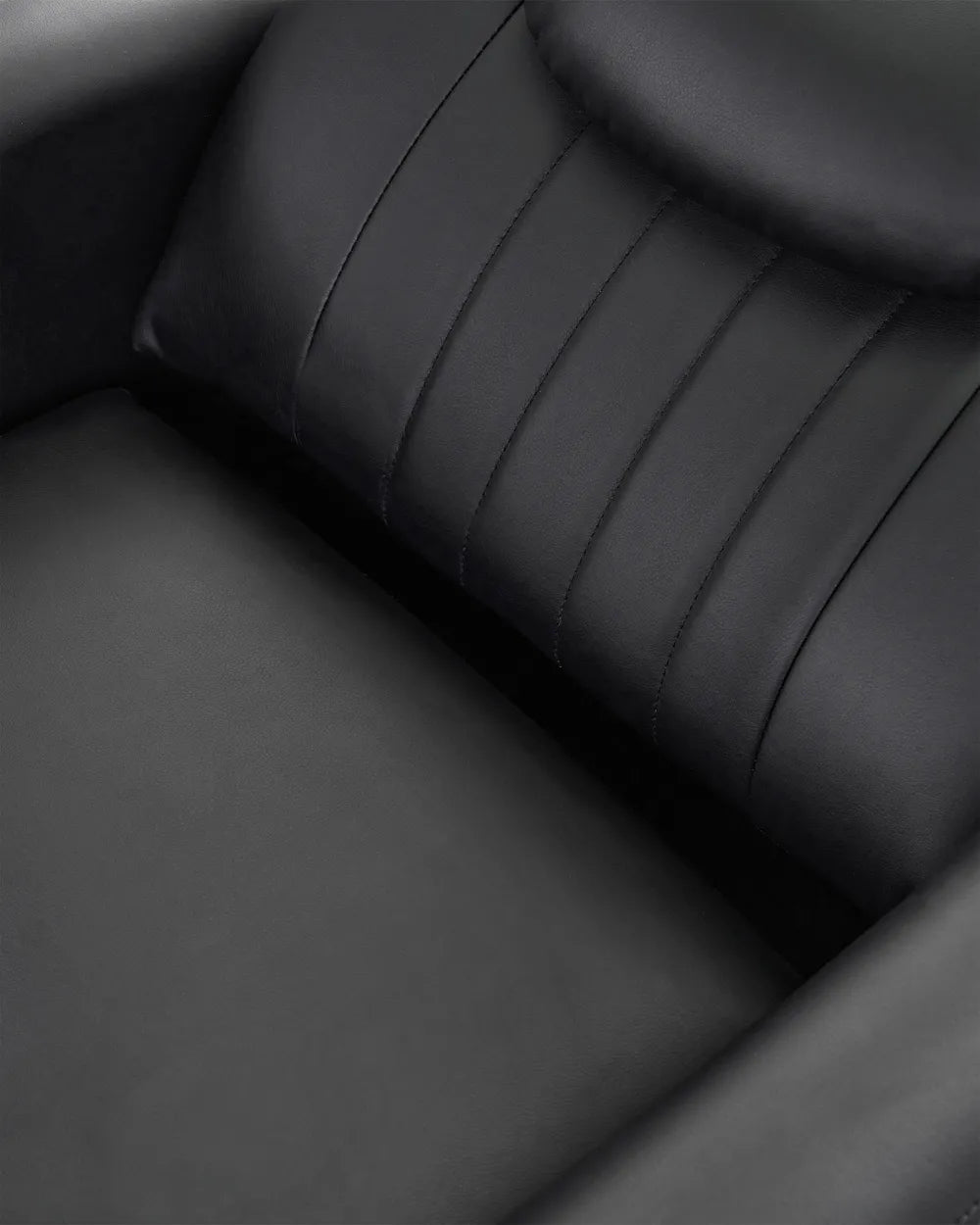 Rocking Recliner Chair Swivel Faux Leather Black Mixell