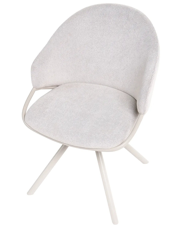 Set of 2 Dining Chairs Fabric Off-White Shonta