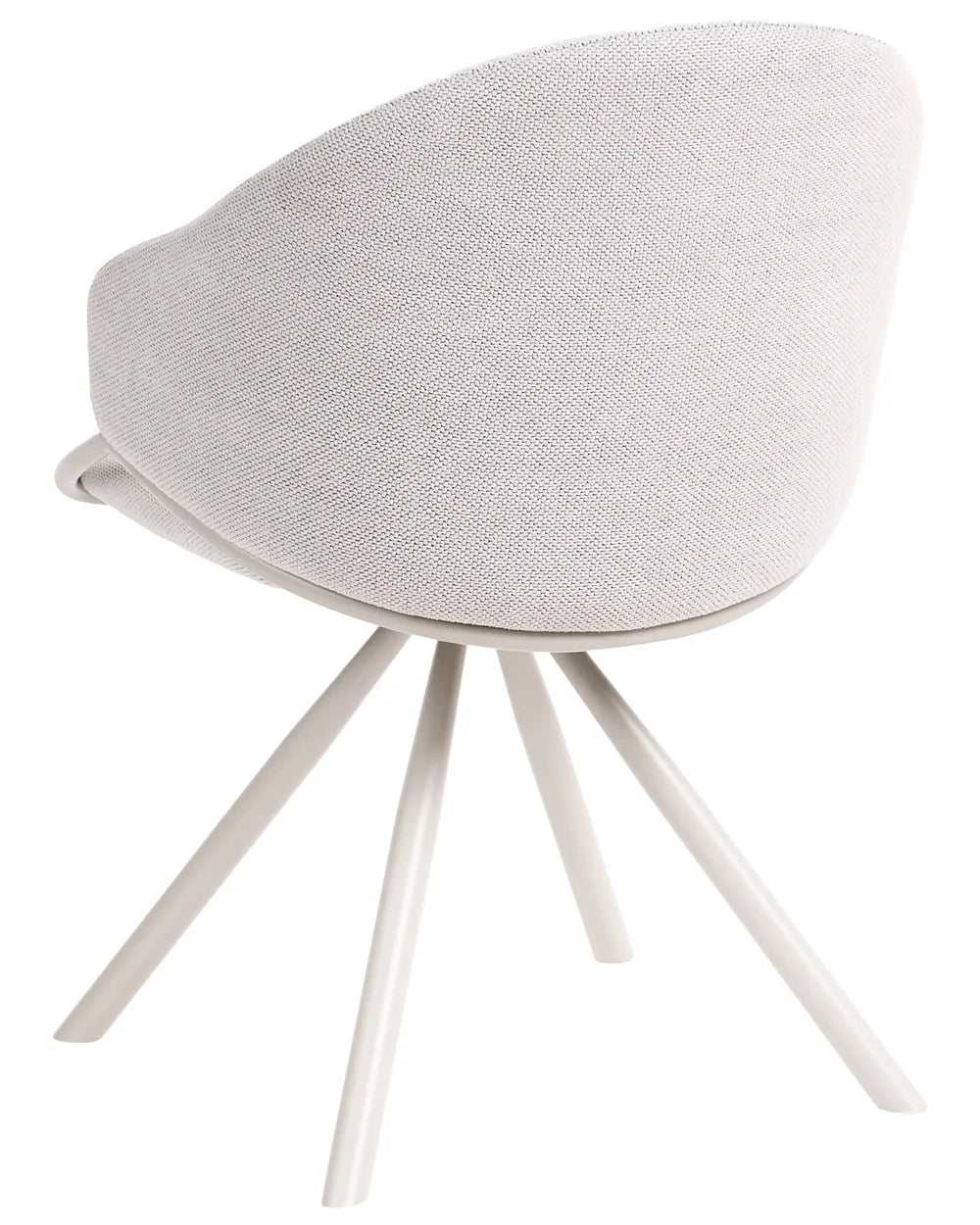 Set of 2 Dining Chairs Fabric Off-White Shonta
