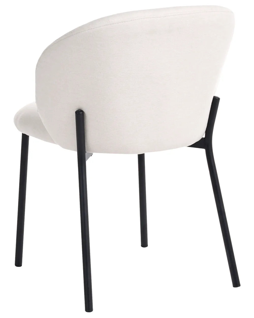 Set of 2 Dining Chairs Fabric Light Beige Arfsten