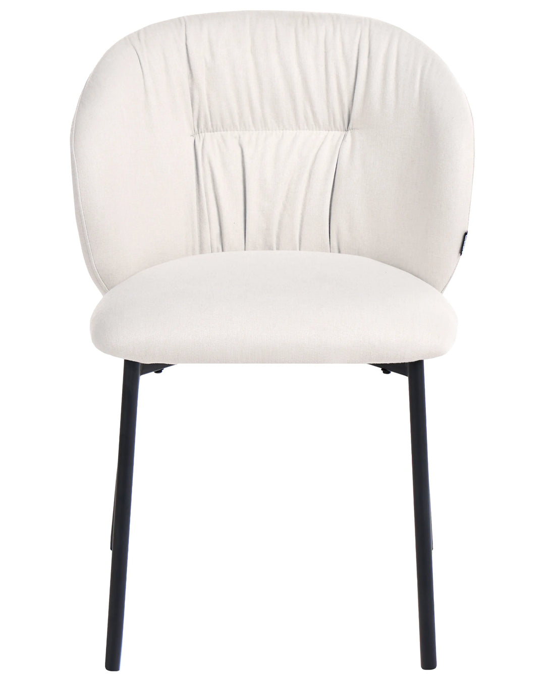 Set of 2 Dining Chairs Fabric Light Beige Arfsten