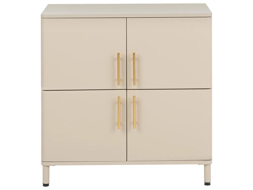 4 Door Sideboard Metal Beige Wilroy
