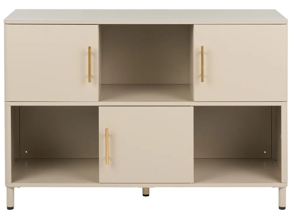 3 Door Sideboard Metal Beige Wilroy