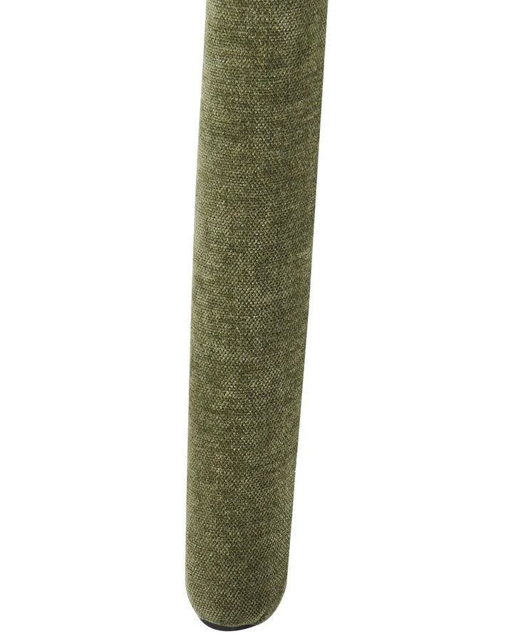 Set of 2 Chairs Chenille Green Fiama