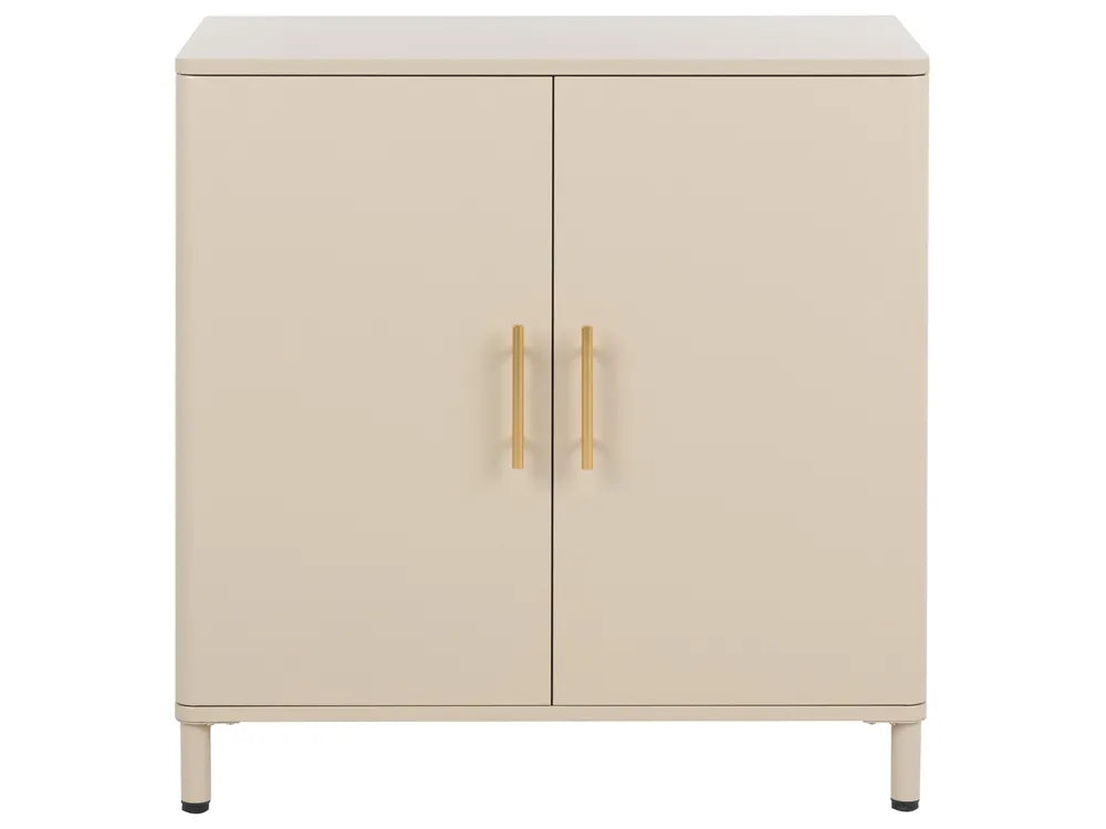 2 Door Sideboard Metal Beige Wilroy
