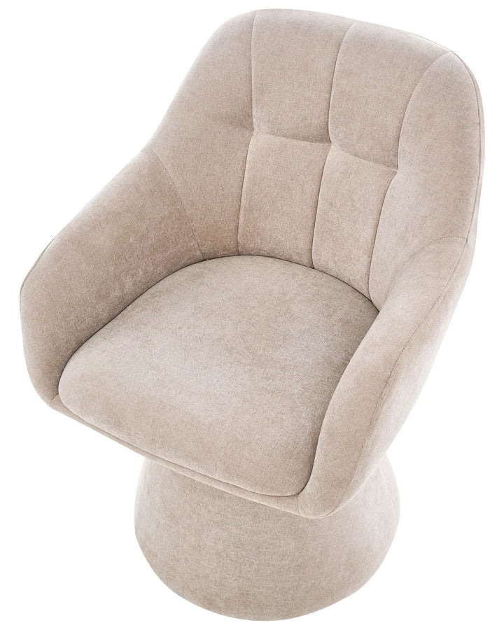 Dining Chair Chenille Light Beige Arshaun