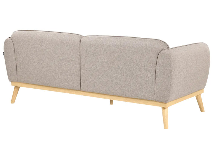 Sofa 3 Seater Fabric Light Brown George