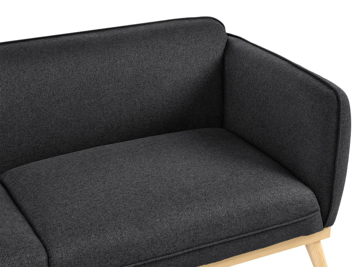 Sofa 3 Seater Fabric Black George