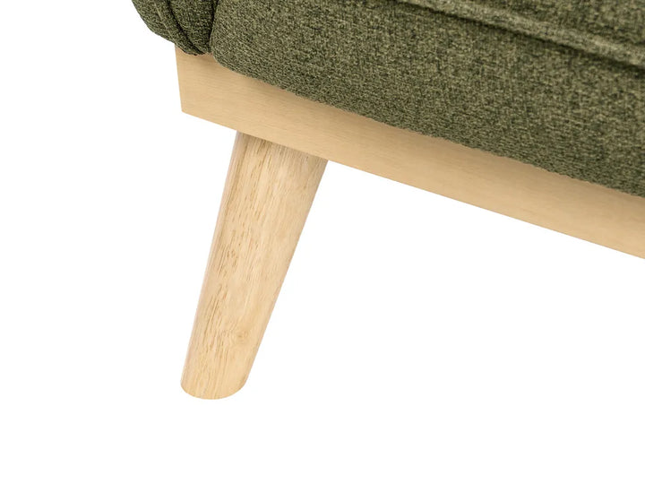 Sofa 2 Seater Fabric Olive Green George