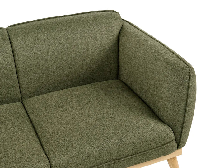 Sofa 2 Seater Fabric Olive Green George