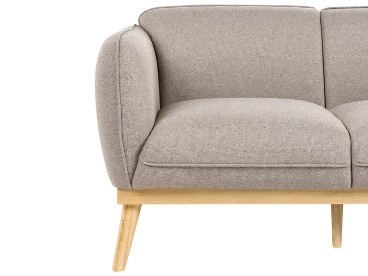 Sofa 2 Seater Fabric Light Brown George