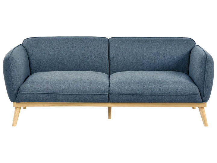 Living Room Set 5 Seater Fabric Blue George