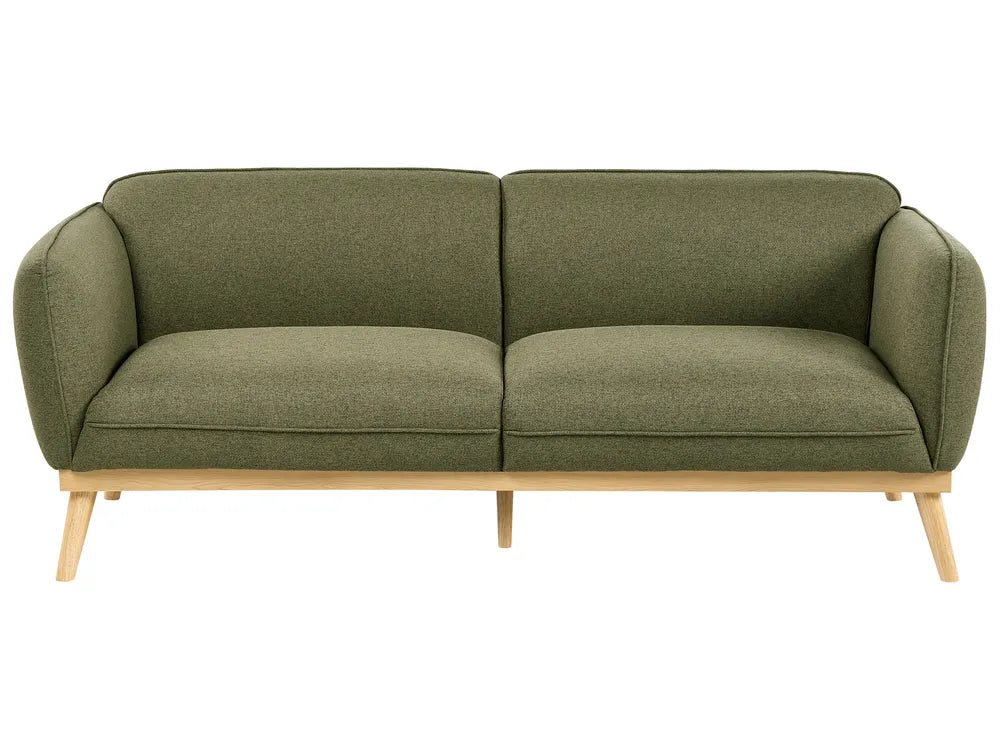 Living Room Set 5 Seater Fabric Olive Green George