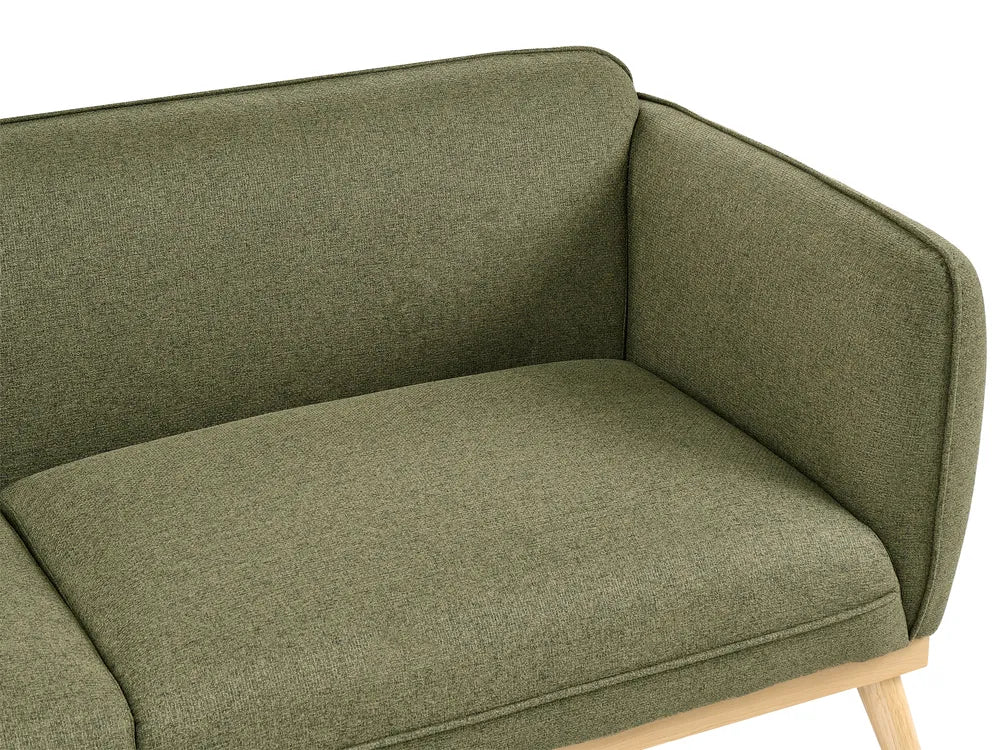 Living Room Set 5 Seater Fabric Olive Green George