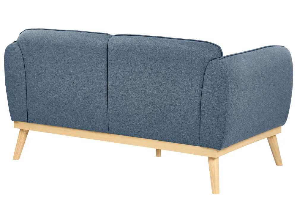 Living Room Set 5 Seater Fabric Blue George