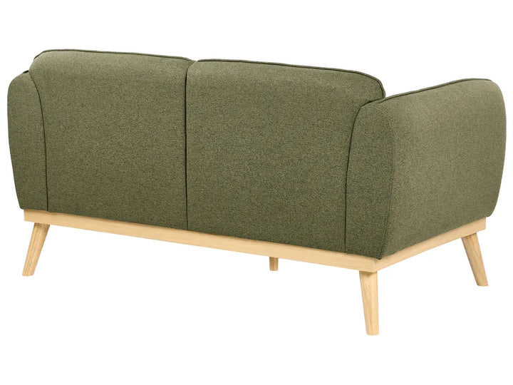 Living Room Set 5 Seater Fabric Olive Green George
