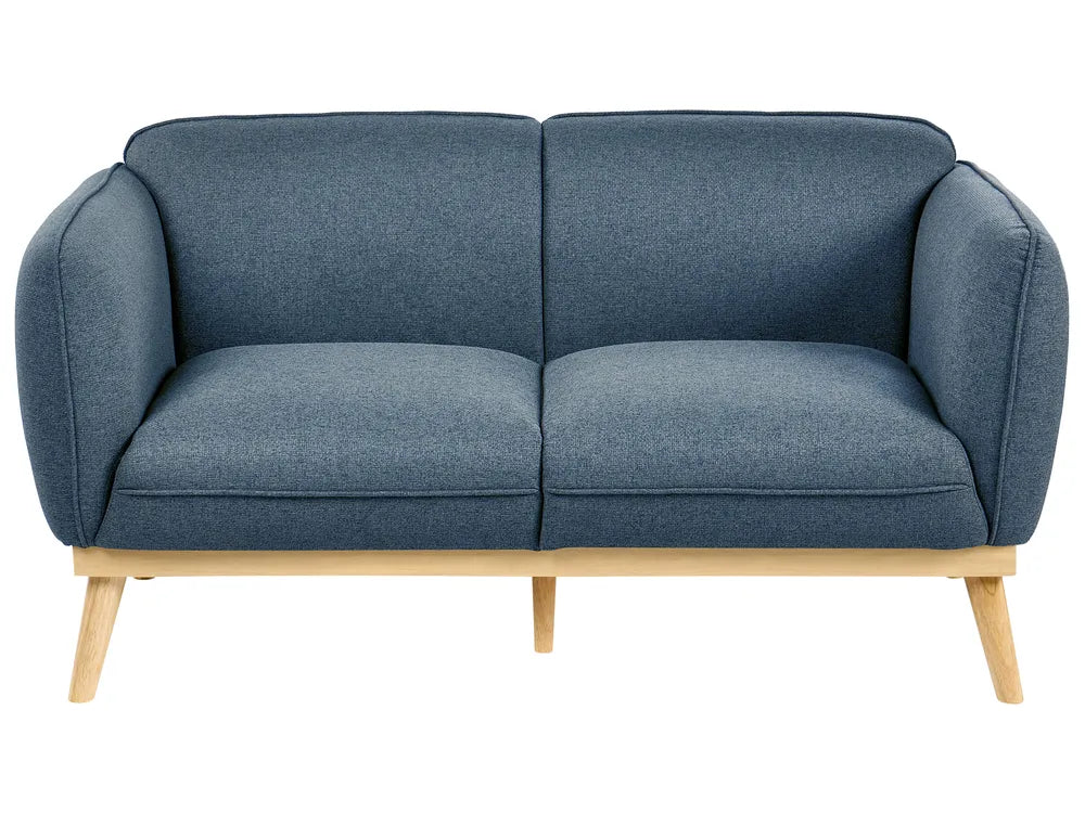 Living Room Set 5 Seater Fabric Blue George