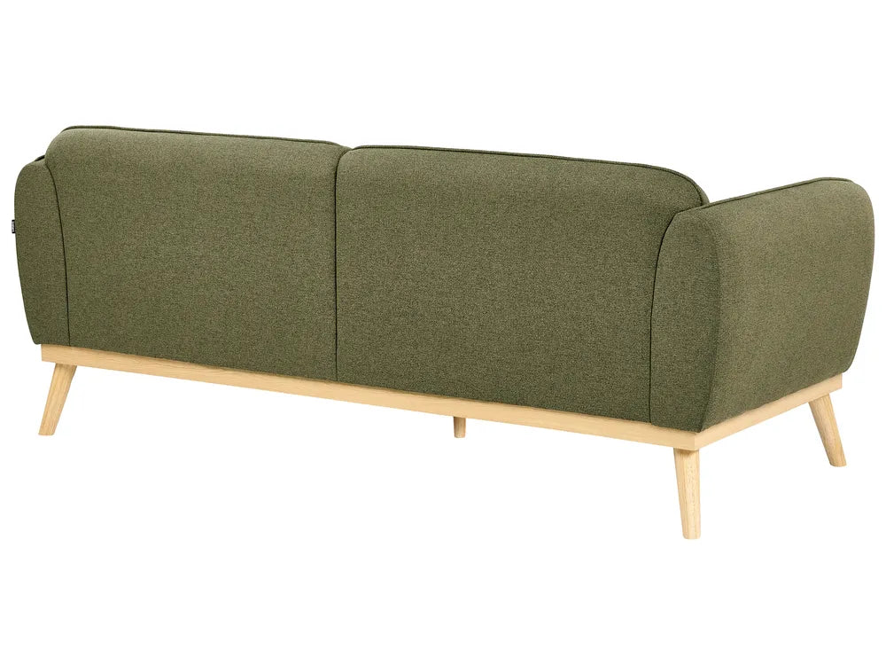 Living Room Set 5 Seater Fabric Olive Green George