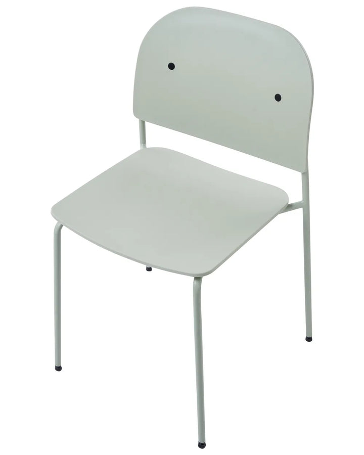 Set of 2 Dining Chairs Metal Mint Green Gyden