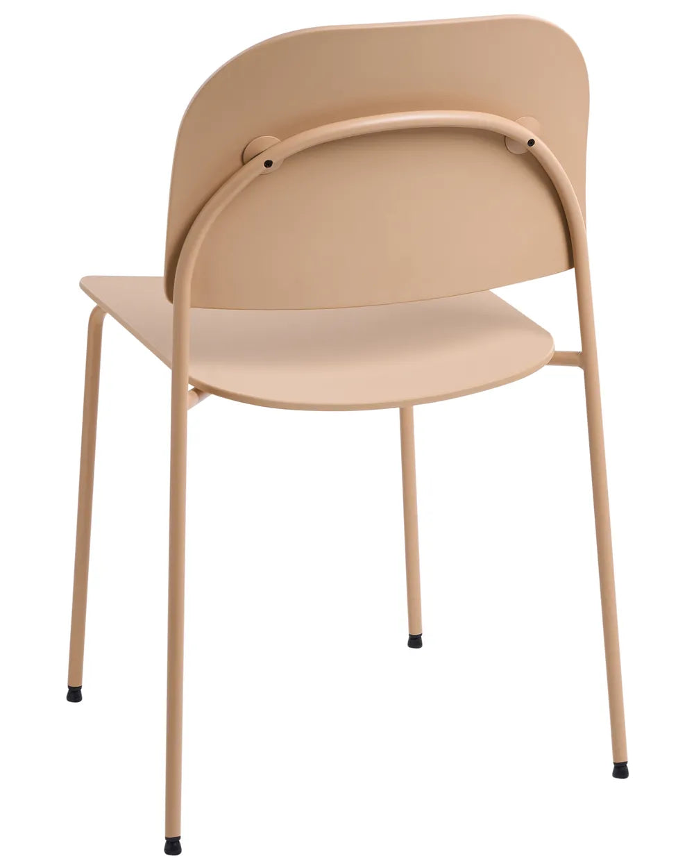 Set of 2 Dining Chairs Metal Beige Gyden