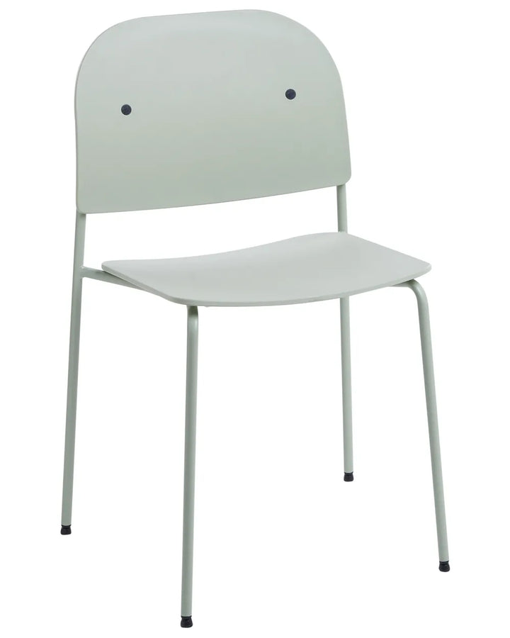 Set of 2 Dining Chairs Metal Mint Green Gyden