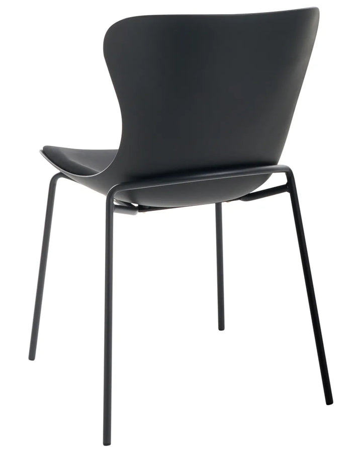 Set of 2 Dining Chairs Black Jeyden