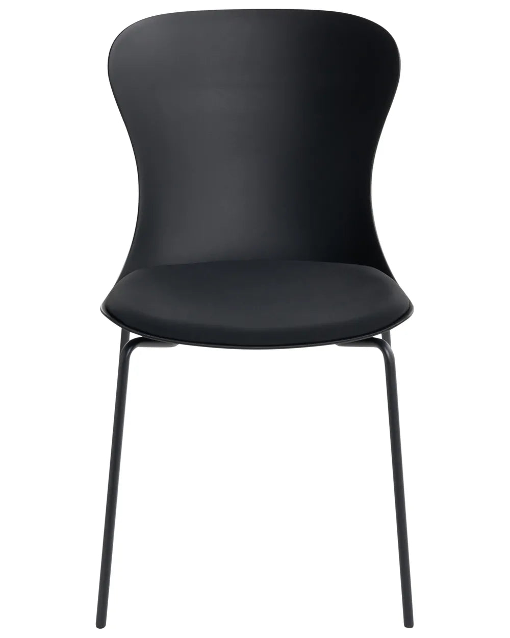 Set of 2 Dining Chairs Black Jeyden