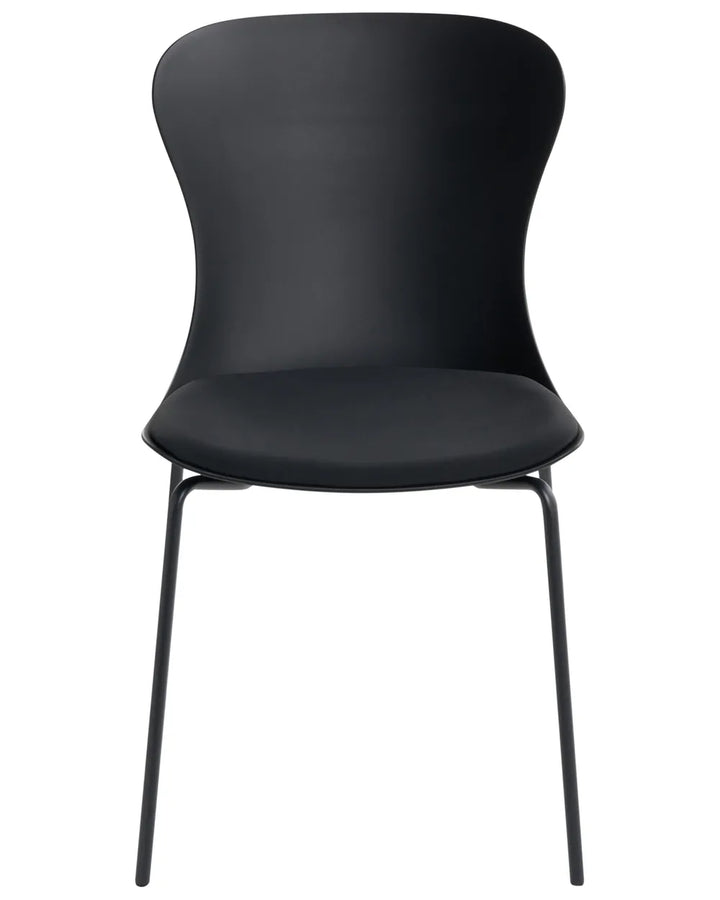 Set of 2 Dining Chairs Black Jeyden