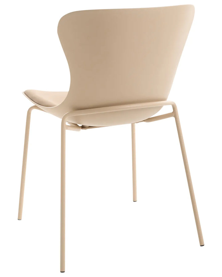 Set of 2 Dining Chairs Beige Jeyden
