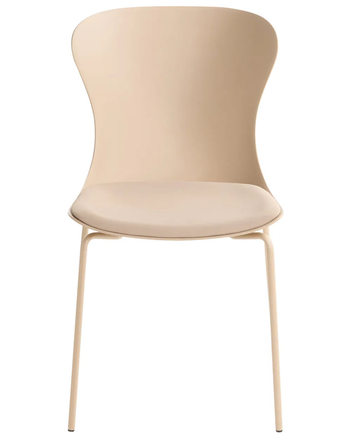 Set of 2 Dining Chairs Beige Jeyden