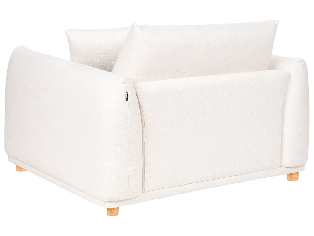 Living Room Set 5 Seater Fabric Off-White Damika