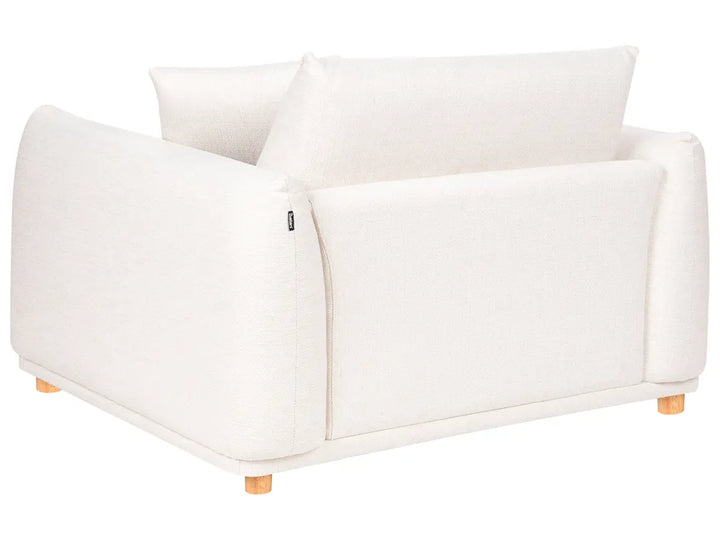 Living Room Set 5 Seater Fabric Off-White Damika