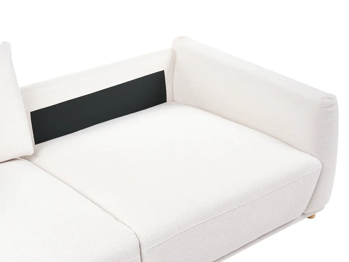 Living Room Set 5 Seater Fabric Off-White Damika