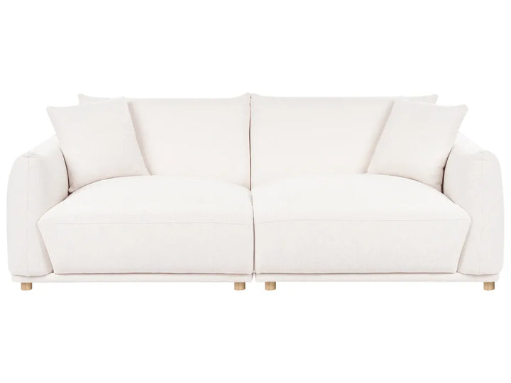 Living Room Set 5 Seater Fabric Off-White Damika